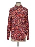 Madison 100% Polyester Animal Print Red Long Sleeve Blouse Size S - photo 1