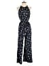 Ann Taylor Factory 100% Polyester Stars Blue Jumpsuit Size 4 Petite - photo 1