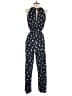 Ann Taylor Factory 100% Polyester Stars Blue Jumpsuit Size 4 Petite - photo 2