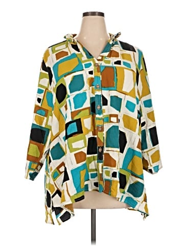MULTIPLES 3/4 Sleeve Blouse (view 1)