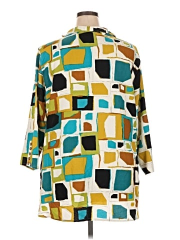 MULTIPLES 3/4 Sleeve Blouse (view 2)