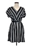 She + Sky Stripes Black Casual Dress Size M - photo 1