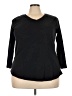 Avenue Black 3/4 Sleeve Top Size 22 Plus - photo 1