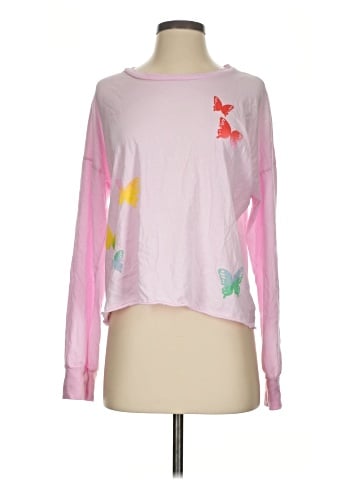 Aqua Long Sleeve T-Shirt (view 1)