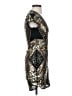 Express 100% Polyester Metallic Gold Cocktail Dress Size XS - photo 4