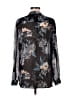 Kut from the Kloth 100% Polyester Floral Black Long Sleeve Blouse Size M - photo 2