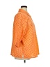 D&Co. 100% Cotton Orange 3/4 Sleeve Button-Down Shirt Size 1X - photo 4