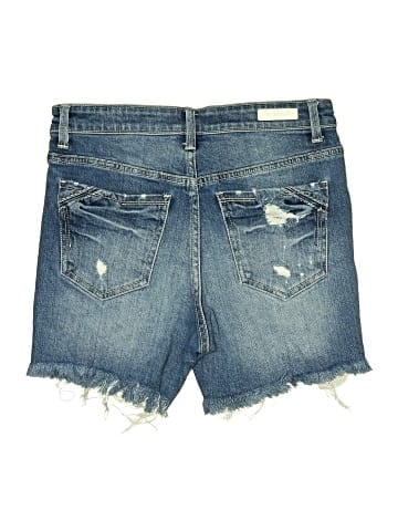 Buckle Black Denim Shorts (view 2)