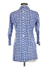 Foxcroft Checkered-gingham Blue 3/4 Sleeve Button-Down Shirt Size 6 - photo 2