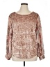 Meadow Rue Brown Long Sleeve Blouse Size XL - photo 1