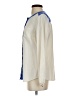 Go Silk Color Block Ivory Long Sleeve Blouse Size S - photo 5