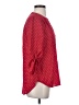 Faded Glory 100% Polyester Polka Dots Red 3/4 Sleeve Blouse Size S - photo 4