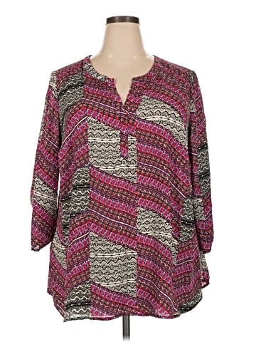 Gibson Latimer 3/4 Sleeve Blouse (view 1)