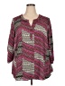 Gibson Latimer 100% Polyester Purple 3/4 Sleeve Blouse Size 2X - photo 1