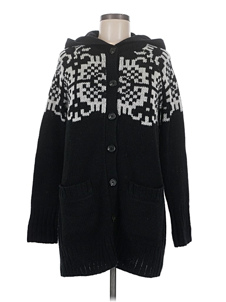 Pre-owned Moda International Coat In Black