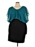 Torrid 100% Polyester Teal Cocktail Dress Size 4X Plus (4) - photo 1