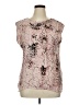 Jennifer Lopez 100% Polyester Pink Sleeveless Blouse Size XL - photo 1
