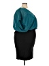 Torrid 100% Polyester Teal Cocktail Dress Size 4X Plus (4) - photo 4