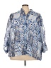 Ruby Rd. Blue 3/4 Sleeve Blouse Size 24 - photo 1