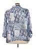 Ruby Rd. Blue 3/4 Sleeve Blouse Size 24 - photo 2