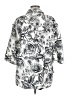 Carla Rockmore Print Silver Raincoat Size M - photo 2