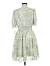 Taylor 100% Polyester Paisley Green Casual Dress Size 8 - photo 2