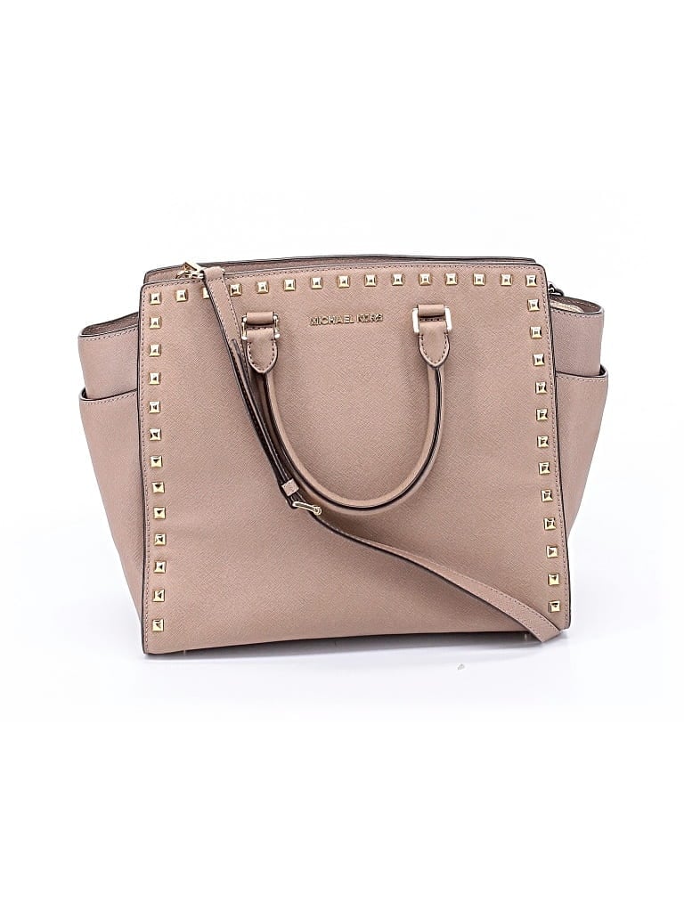 Pre-owned Michael Michael Kors Satchel In Tan