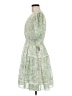 Taylor 100% Polyester Paisley Green Casual Dress Size 8 - photo 5