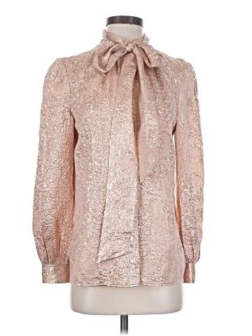 Tory Burch Long Sleeve Silk Top (view 1)