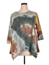 Green Envelope Gray 3/4 Sleeve Top Size 2X - photo 1