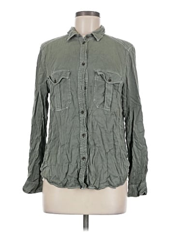 American Eagle Outfitters Long Sleeve Button-Down Shirt (view 1)