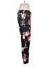 Ann Taylor LOFT 100% Polyester Floral Black Jeggings Size 6 - photo 4