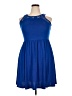 Xhilaration Solid Blue Cocktail Dress Size XXL - photo 1