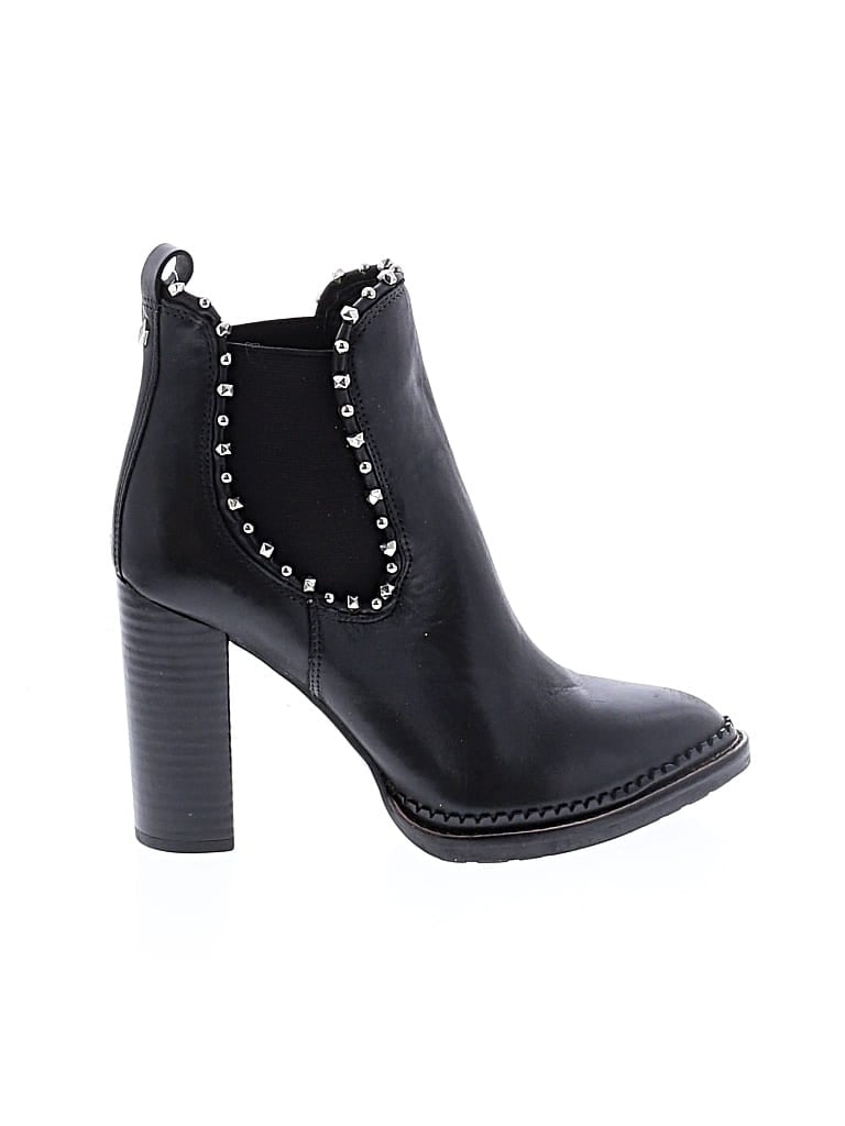 Pre-owned Sam Edelman Ankle Boots In Black