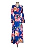 Halston 100% Polyester Blue Casual Dress Size 6 - photo 1