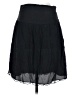 Express Design Studio 100% Silk Solid Black Silk Skirt Size 4 - photo 1