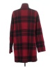 Anne Klein Plaid Red Coat Size M - photo 2