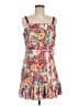 Aqua 100% Polyester Floral Pink Purple Cocktail Dress Size M - photo 1