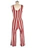 rue21 Stripes Red Jumpsuit Size M - photo 2