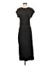 MNG Solid Black Casual Dress Size 4 - photo 1