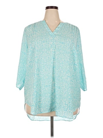 Worthington 3/4 Sleeve Blouse (view 1)