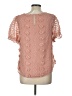 Mine 100% Polyester Pink Short Sleeve Blouse Size L - photo 2