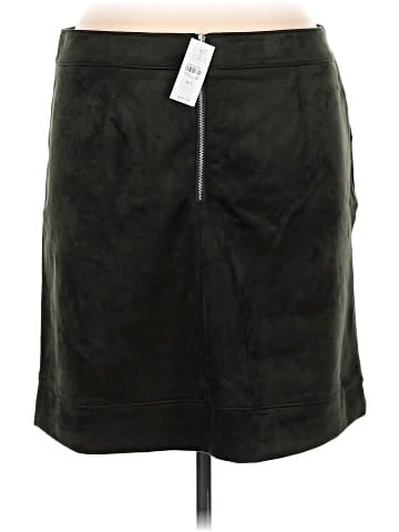 Ann Taylor LOFT Faux Leather Skirt (view 2)