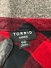 Torrid Plaid Red Long Sleeve Blouse Size Med Plus (00) - photo 7