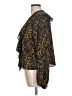 Express 100% Recycled Polyester Animal Print Brown Long Sleeve Blouse Size L - photo 5