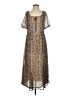 Daniel Rainn 100% Polyester Paisley Brown Casual Dress Size S - photo 1