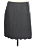 Ann Taylor LOFT Solid Gray Formal Skirt Size 12 - photo 2