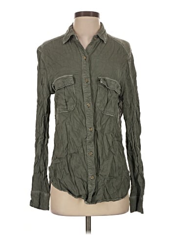 American Eagle Outfitters Long Sleeve Button-Down Shirt (view 1)