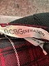 BCBGeneration Plaid Burgundy Long Sleeve Blouse Size M - photo 7