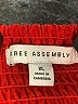 Free Assembly 100% Recycled Polyester Red 3/4 Sleeve Blouse Size XL - photo 7